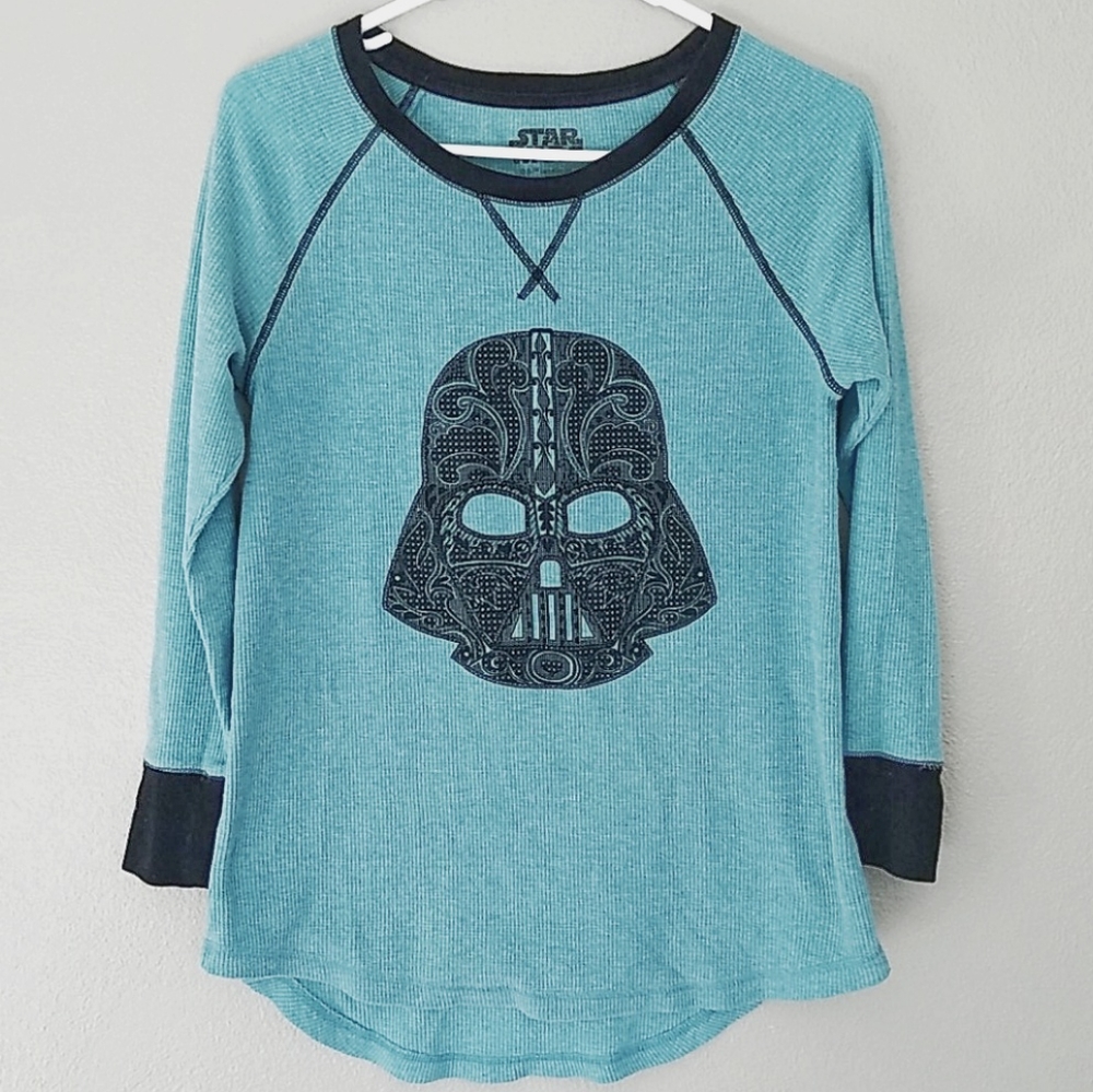 Star Wars waffle weave top, size S